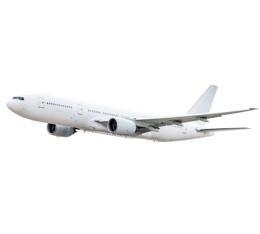 Weißes Flugzeug